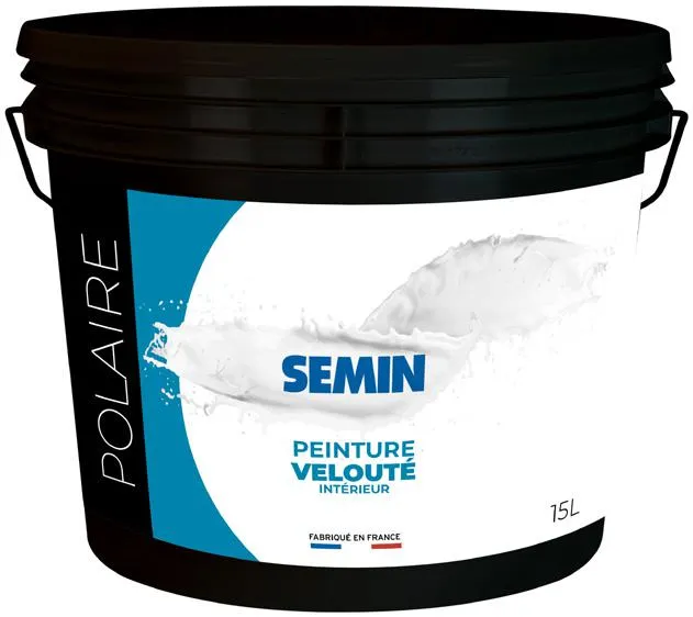Pot peinture acrylique VELOUR polaire 15L | Semin