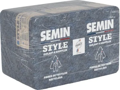 ISOLATION :  VRAC A SOUFFLER STYLE (FIBRES TEXTILES) 200 mm | SEMIN