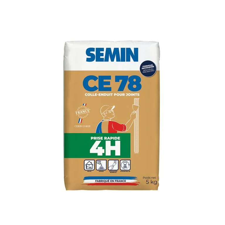[A11148] CE 78 Naturel Enduit joint 4H SAC DE 5KG | SEMIN