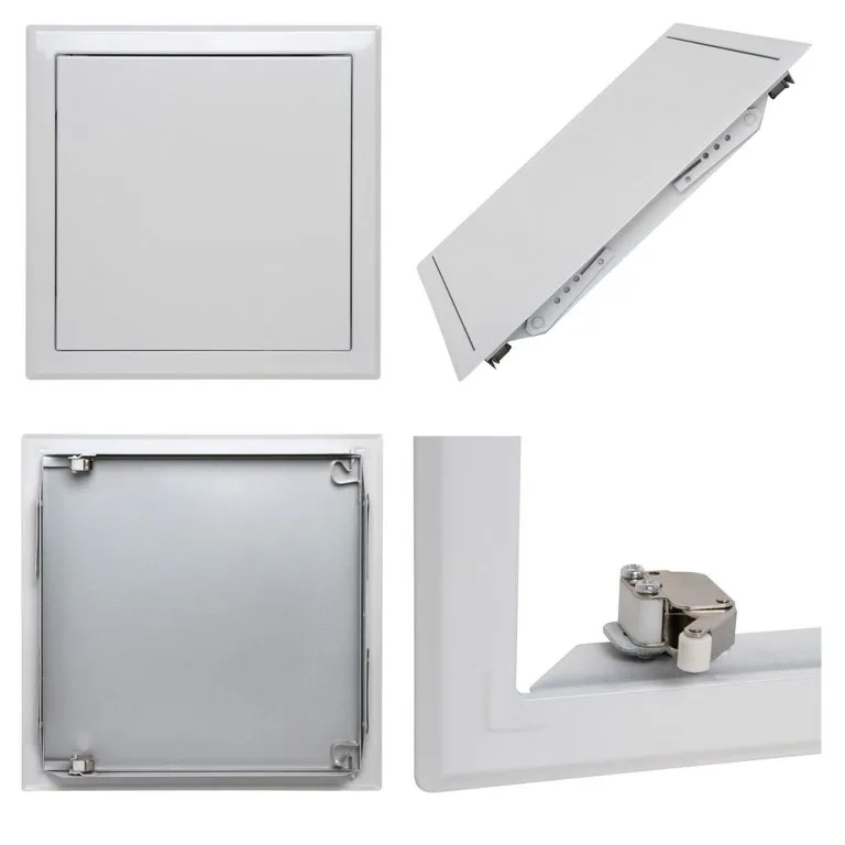 [A03617] TRAPPE METALLIQUE LAQUEE BLANCHE 200X200 | SEMIN