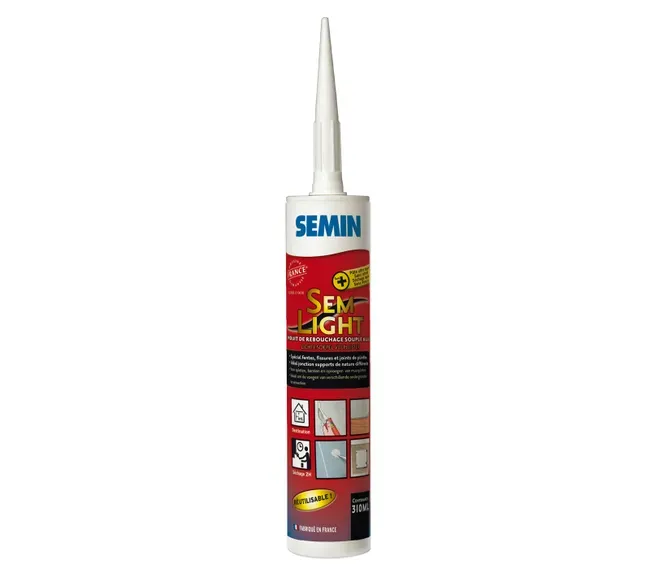 [A07992] CARTOUCHE 310 ml  ENDUIT DE REBOUCHAGE Allégé, fibré | SEMIN