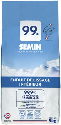 ENDUIT LISSAGE SEMIN 99 SAC DE 5KG | SEMIN
