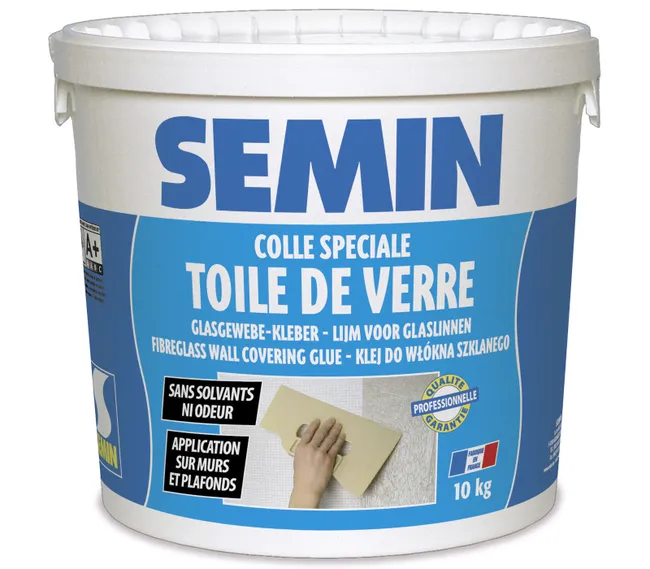 [A01541] COLLE  Toile De Verre - Collage en intérieur SCEAU 10KG | SEMIN