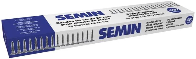 [A12659] VIS 25 MM X 3.5 MM TTPC 1000PCS 20 BANDE DE 50 PCS | SEMIN
