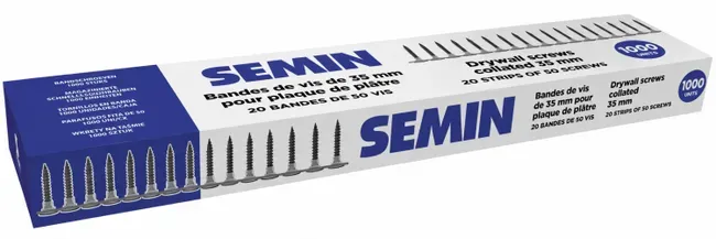 [A12660] VIS 35 MM X 3.5 MM TTPC 1000PCS 20 BANDE DE 50 PCS | SEMIN